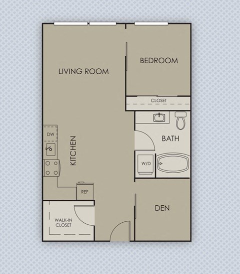 Tempo PDX Apartments C1 Floor Plan